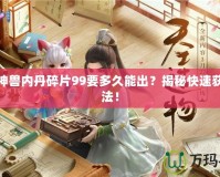 神武神獸內(nèi)丹碎片99要多久能出？揭秘快速獲取方法！