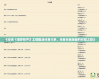 《探索《魔獸世界》工程圖紙掉落機制，揭秘珍稀裝備的獲取之路》