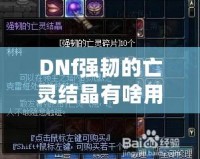 DNf強韌的亡靈結晶有啥用？探索新版本必備的神秘材料！