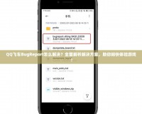 QQ飛車BugReport怎么解決？全面解析解決方案，助你暢快體驗(yàn)游戲！