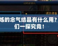 未修煉的念氣結晶有什么用？讓我們一探究竟！