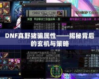 DNF真野豬騙屬性——揭秘背后的玄機與策略