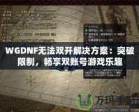 WGDNF無法雙開解決方案：突破限制，暢享雙賬號游戲樂趣