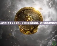 DOTA2TI13直播全程解析：全球頂級電競盛宴，你不可錯過的精彩時刻！