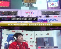 WCG2013年幾時(shí)開(kāi)始？全球玩家共赴電子競(jìng)技盛宴！