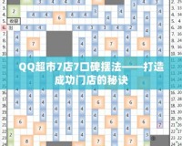 QQ超市7店7口碑擺法——打造成功門店的秘訣