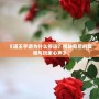 《道王手游為什么停運？揭秘背后的真相與玩家心聲》