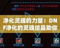 凈化靈魂的力量：DNF凈化的靈魂結晶助你重生之路