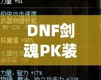 DNF劍魂PK裝備搭配全面解析，讓你戰力飆升！