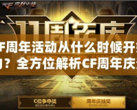 CF周年活動從什么時候開始的？全方位解析CF周年慶活動的精彩內容與魅力！