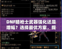 DNF暗槍士武器強化還是增幅？選擇最優(yōu)方案，提升戰(zhàn)力的關(guān)鍵決策！