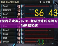 CF世界總決賽2023：全球玩家的巔峰對決與榮耀之戰