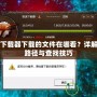 DNF下載器下載的文件在哪看？詳解文件路徑與查找技巧