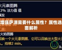 魔獸世界增強(qiáng)薩滿需要什么屬性？屬性選擇攻略全面解析