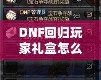 DNF回歸玩家禮盒怎么領？重返地底世界，專屬福利大放送！