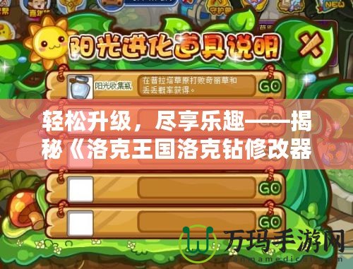 輕松升級，盡享樂趣——揭秘《洛克王國洛克鉆修改器》的神奇魅力