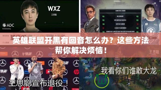 英雄聯盟開黑有回音怎么辦？這些方法幫你解決煩惱！