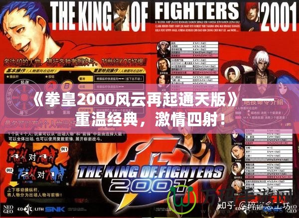 《拳皇2000風(fēng)云再起通天版》——重溫經(jīng)典，激情四射！