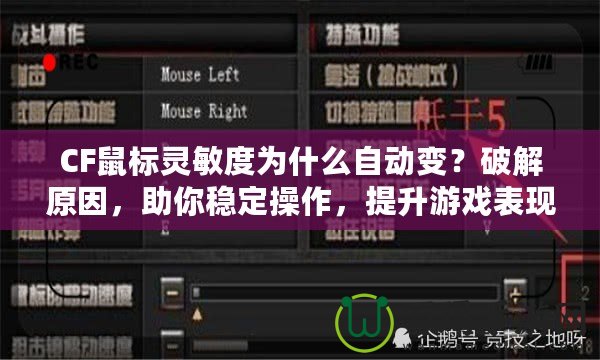 CF鼠標靈敏度為什么自動變？破解原因，助你穩定操作，提升游戲表現！