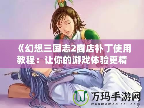 《幻想三國志2商店補丁使用教程：讓你的游戲體驗更精彩》