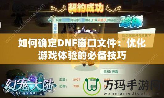 如何確定DNF窗口文件：優化游戲體驗的必備技巧