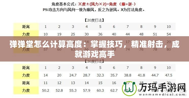 彈彈堂怎么計算高度：掌握技巧，精準射擊，成就游戲高手