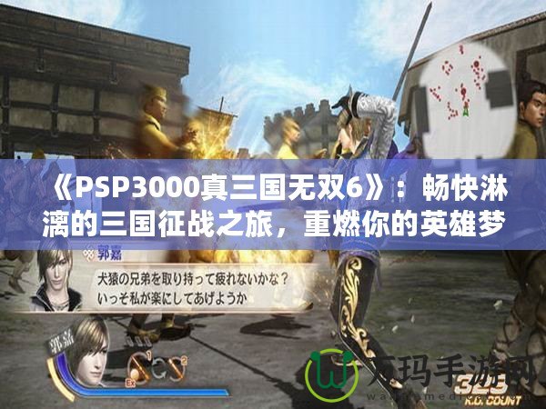 《PSP3000真三國無雙6》：暢快淋漓的三國征戰之旅，重燃你的英雄夢