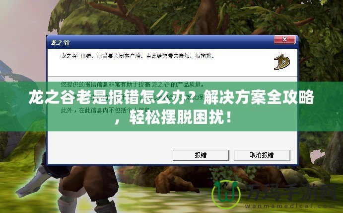 龍之谷老是報(bào)錯(cuò)怎么辦？解決方案全攻略，輕松擺脫困擾！