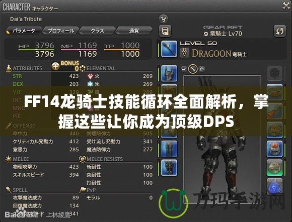 FF14龍騎士技能循環全面解析，掌握這些讓你成為頂級DPS