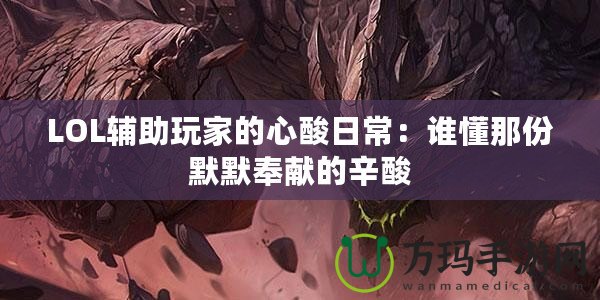 LOL輔助玩家的心酸日常：誰懂那份默默奉獻(xiàn)的辛酸