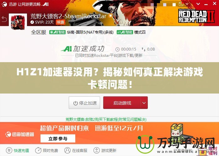 H1Z1加速器沒用？揭秘如何真正解決游戲卡頓問題！