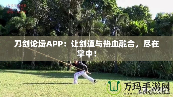 刀劍論壇APP：讓劍道與熱血融合，盡在掌中！