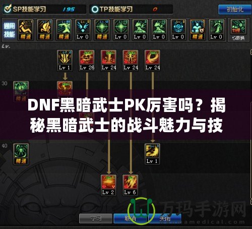 DNF黑暗武士PK厲害嗎？揭秘黑暗武士的戰斗魅力與技巧