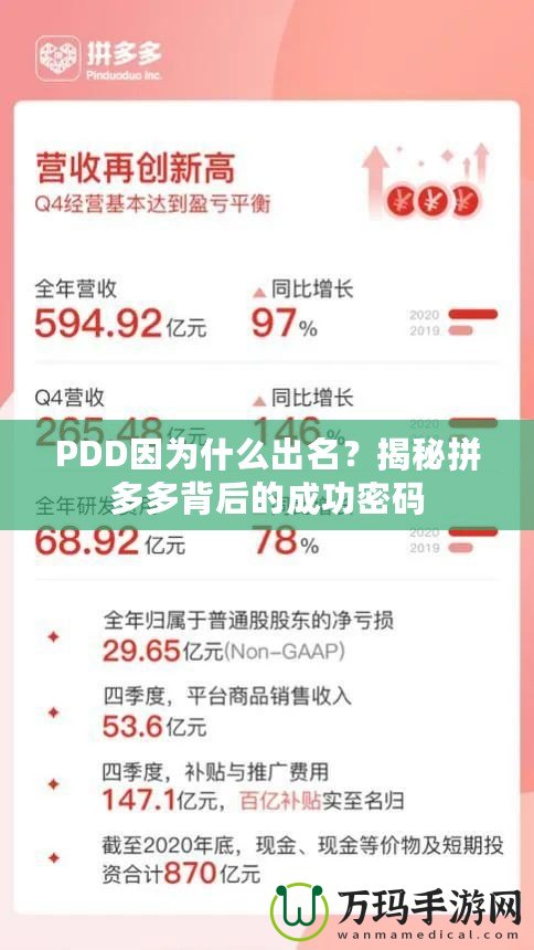 PDD因為什么出名？揭秘拼多多背后的成功密碼