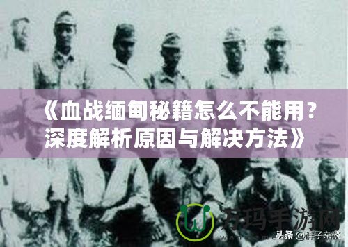 《血戰(zhàn)緬甸秘籍怎么不能用？深度解析原因與解決方法》