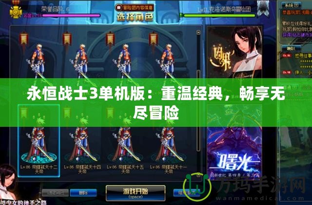 永恒戰士3單機版：重溫經典，暢享無盡冒險