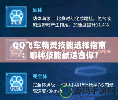 QQ飛車精靈技能選擇指南：哪種技能最適合你？