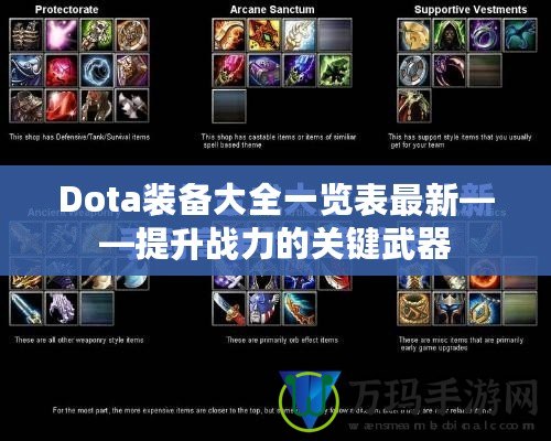 Dota裝備大全一覽表最新——提升戰力的關鍵武器