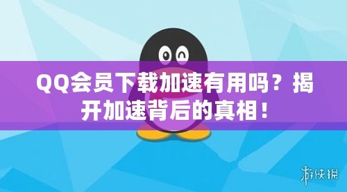 QQ會員下載加速有用嗎？揭開加速背后的真相！