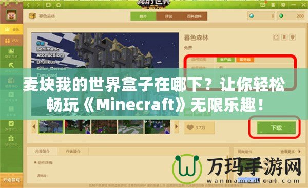 麥塊我的世界盒子在哪下？讓你輕松暢玩《Minecraft》無限樂趣！