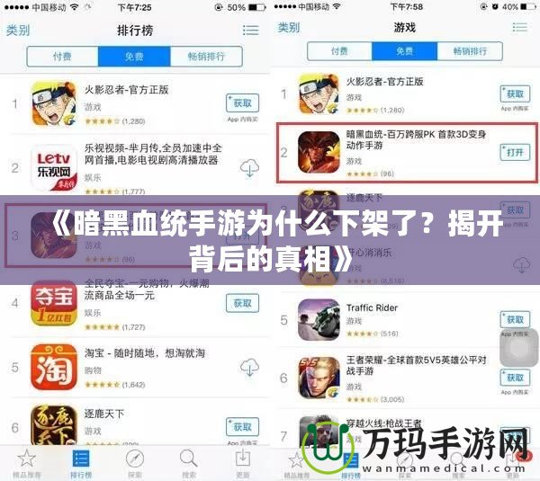 《暗黑血統手游為什么下架了？揭開背后的真相》