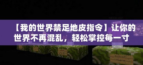 【我的世界禁足地皮指令】讓你的世界不再混亂，輕松掌控每一寸土地！