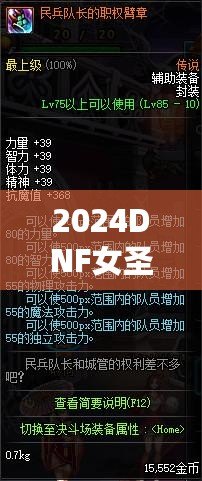 2024DNF女圣騎士加點攻略——最強加點技巧助你制霸副本！