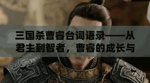 三國殺曹睿臺詞語錄——從君主到智者，曹睿的成長與領(lǐng)導(dǎo)之道