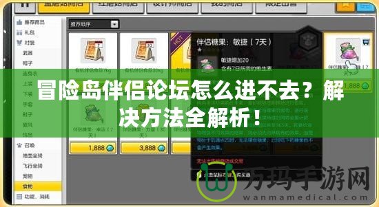 冒險島伴侶論壇怎么進不去？解決方法全解析！