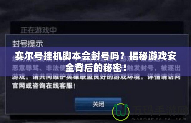 賽爾號掛機腳本會封號嗎？揭秘游戲安全背后的秘密！