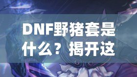 DNF野豬套是什么？揭開這套裝備的神秘面紗，助你征戰地下城！