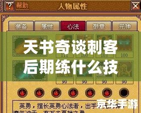 天書奇談刺客后期練什么技能，助你制霸江湖！