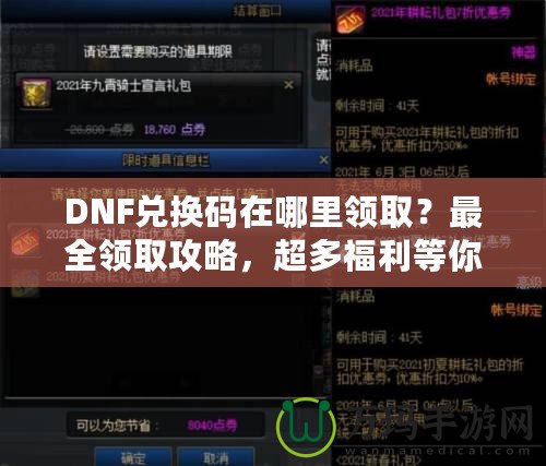 DNF兌換碼在哪里領(lǐng)取？最全領(lǐng)取攻略，超多福利等你來拿！